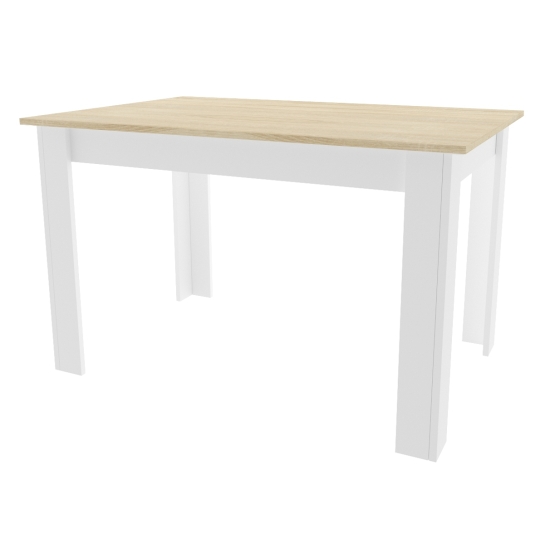 Stół kuchenny 110x70 Biały + Blat DS + 4 krzesła Skandynawskie Milano Białe